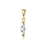 Złota zawieszka z diamentem 0,10ct