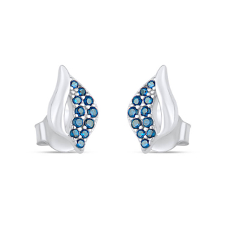 Kolczyki srebrne Cyrkonia