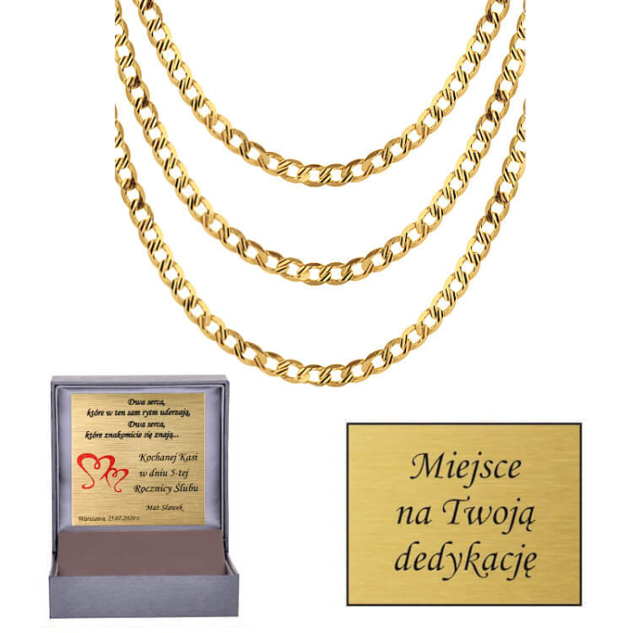 łańcuszek z dedykacją