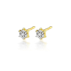 złote kolczyki z brylantami 0,12ct