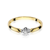 Pierścionek złoty z diamentem