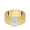 Unikatowy pierścionek z brylantami 0,08ct