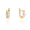 kolczyki złote z brylantami
