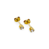 Złote kolczyki z brylantami 0,16ct