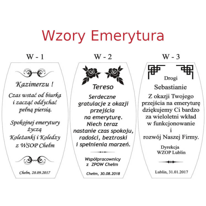 Grawer na szkle Wazon