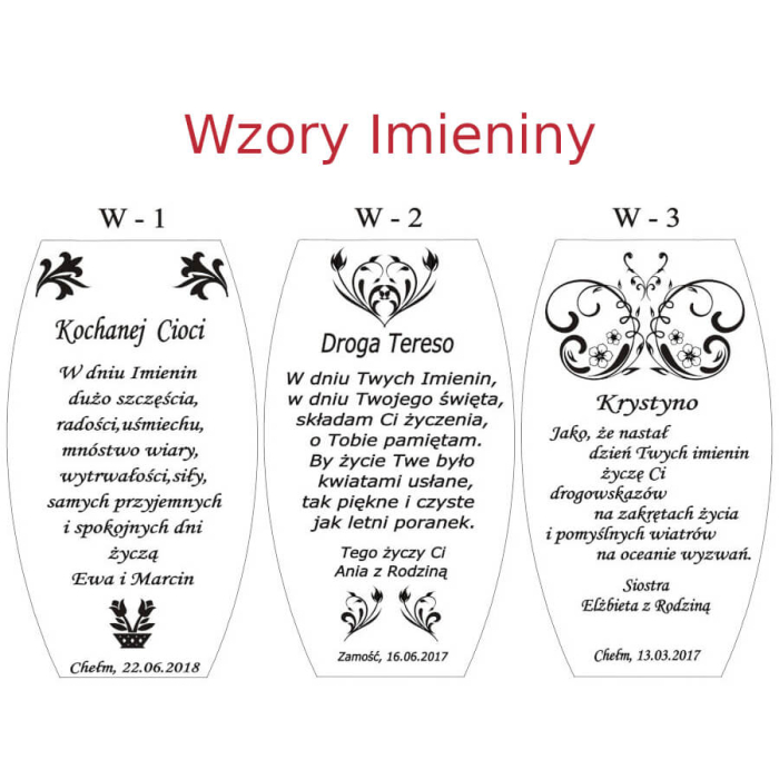 Grawer na szkle Wazon