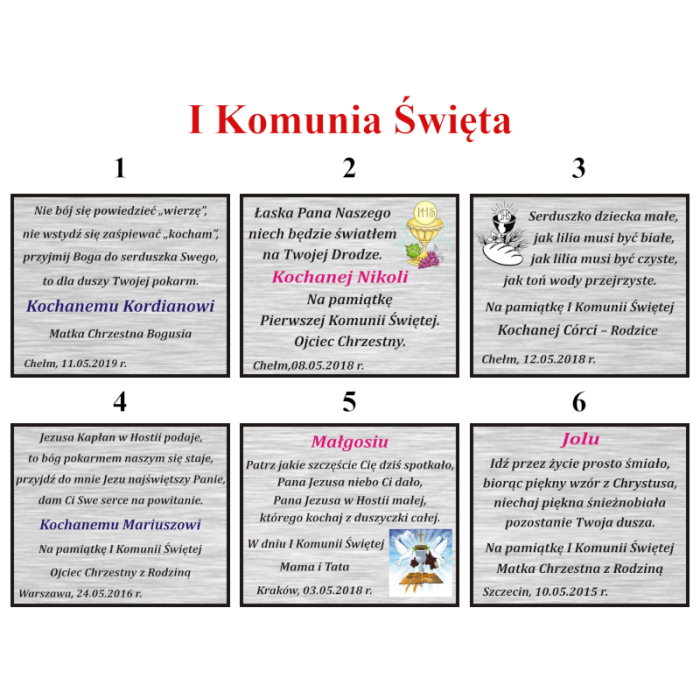 wierszyki na komunię