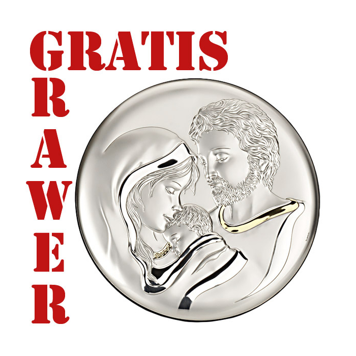 Obraz srebrny. Święta Rodzina