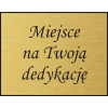 Złoty komplet łańcuszek z medalikiem Dedykacja GRATIS